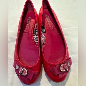 Pink Coach Poppy Women's Shoes with Bow Detail Size 7.5